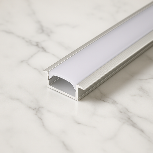 17mm Concealed Aluminum LED Strip Profile – Recessed Linear Lighting, Invisible Architectural Finish | Hazlux Lighting