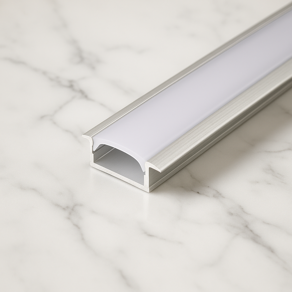 17mm Concealed Aluminum LED Strip Profile – Recessed Linear Lighting, Invisible Architectural Finish | Hazlux Lighting
