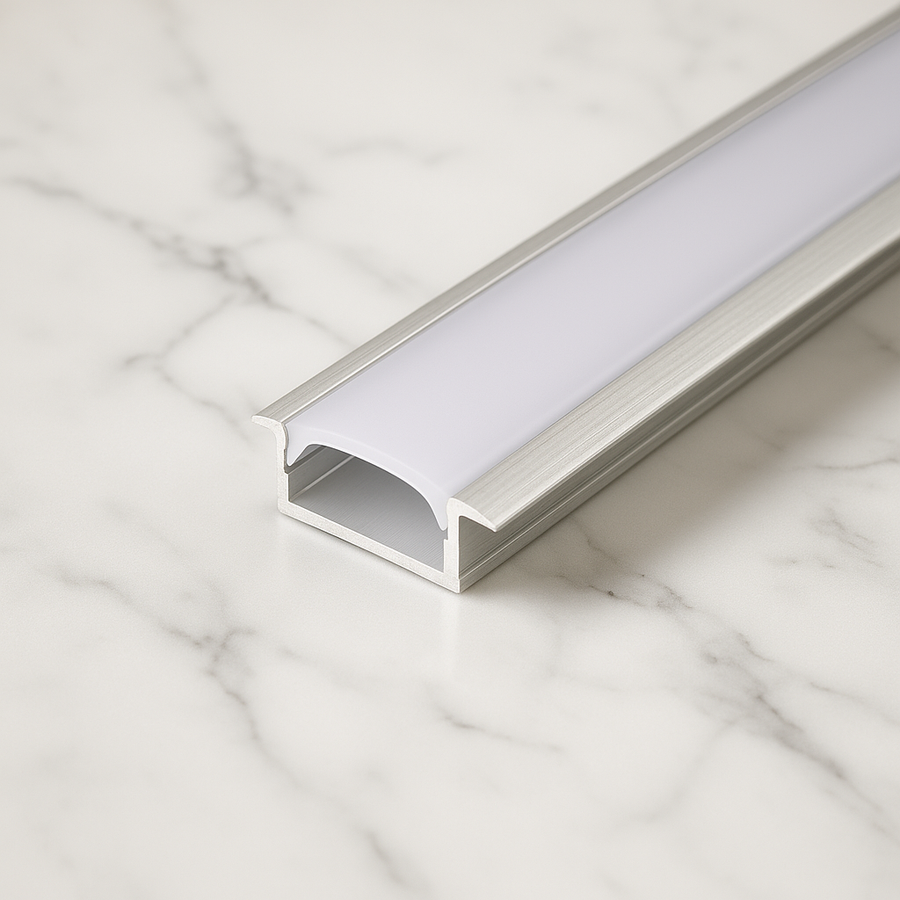 17mm Concealed Aluminum LED Strip Profile – Recessed Linear Lighting, Invisible Architectural Finish | Hazlux Lighting