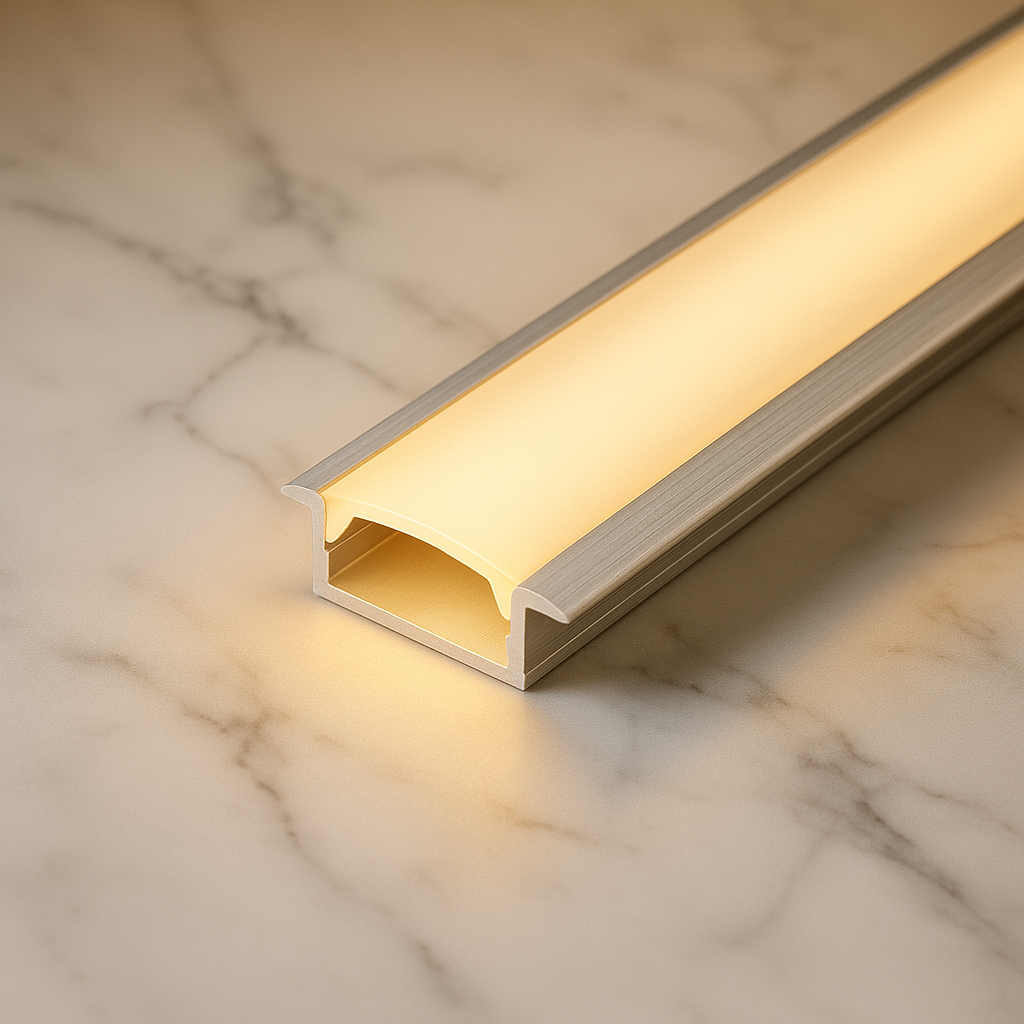 17mm Concealed Aluminum LED Strip Profile – Recessed Linear Lighting, Invisible Architectural Finish | Hazlux Lighting