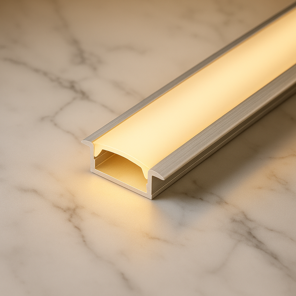17mm Concealed Aluminum LED Strip Profile – Recessed Linear Lighting, Invisible Architectural Finish | Hazlux Lighting