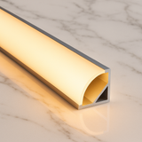 16mm Corner Aluminum LED Strip Profile – Architectural Lighting, Seamless Indirect Illumination | Hazlux Lighting